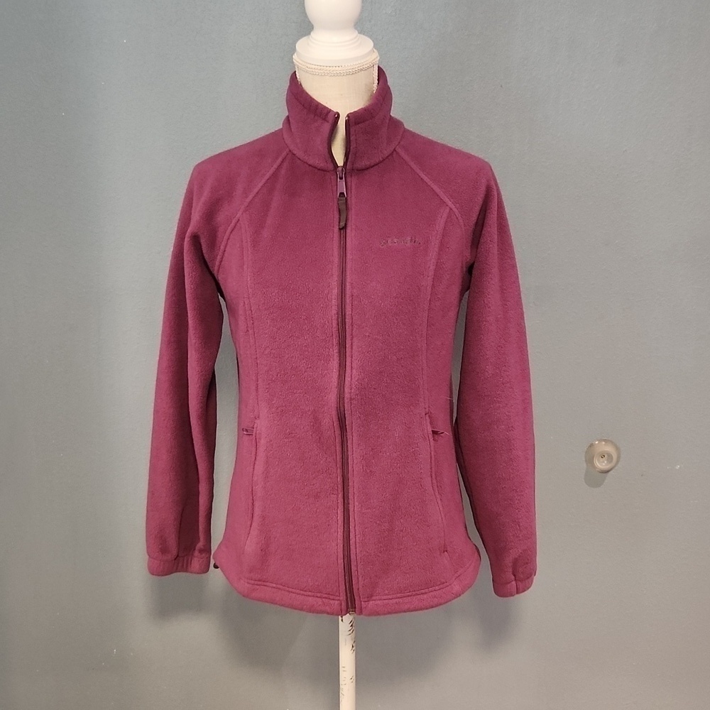 Columbia fleece zip up base layer soft shell jacket